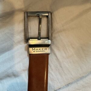 Maker & Company brown leather belt